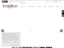 Tablet Screenshot of marekwolan.com